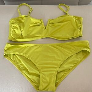 Vince Camuto Chartreuse Bikini Set